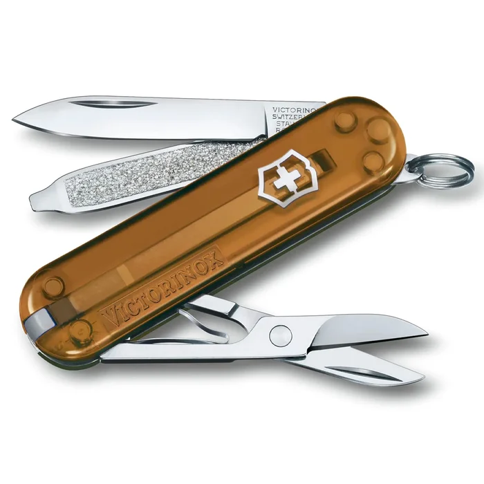 0.6223.T55G – Victorinox CLASSIC SD TRANSLUCIDE CHOCOLATE FUDGE