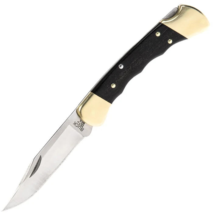 0110BRSFG-B – Buck Folding Hunter Fingergroove Ebène Crelicam