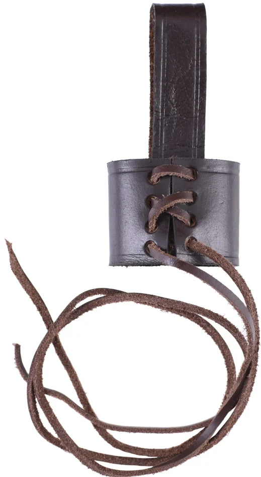 0201017734 – Porte- poignard, en cuir marron, taille ajustable