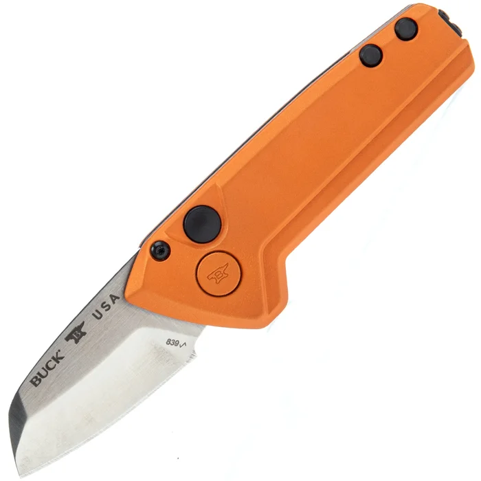 0839ORS-B – Buck Mini Deploy Wharncliffe Auto Orange