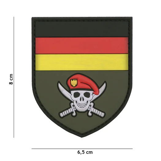 101 INC 3D PVC patch » German commando skull «