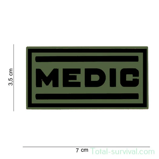 101 INC 3D PVC patch  » Medic green « 