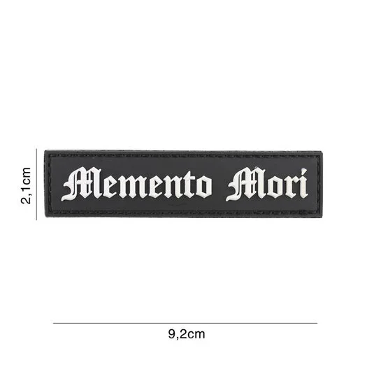 101 INC 3D PVC patch » Memento Mori » black/white