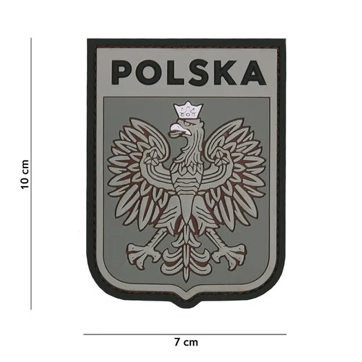 101 INC 3D PVC patch » Polish shield » gray