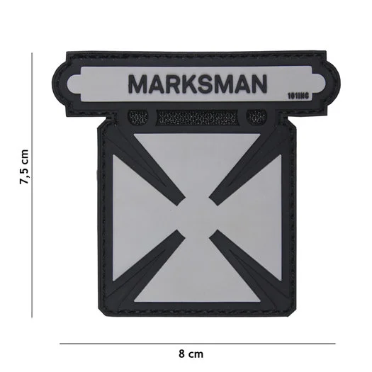 101 INC 3D PVC patch  » PVC Marksman  » gray