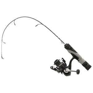 13 Fishing – Ensemble SoniCor Stealth Edition pour la pêche sur glace 24″ L – Camouflage noir et gris