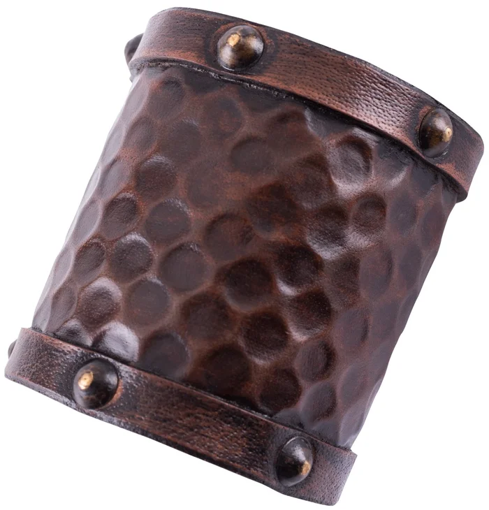 1616553401 – LARP 1 Petit protège-bras cuir martelé 1 pièce