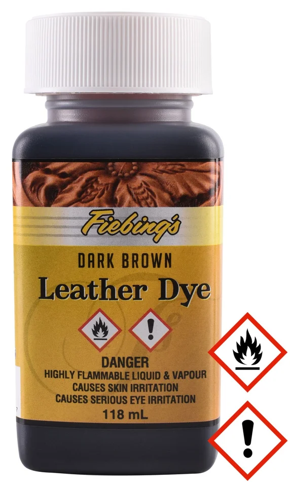 1670913040 – LARP Fiebing’s Leather Dye, teinture cuir, marron, flacon de 118 ml