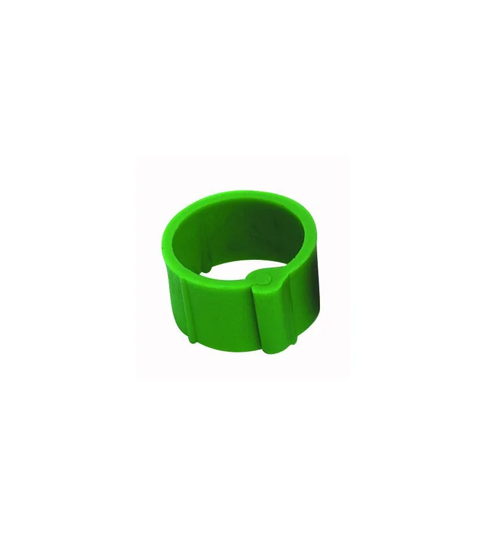 25 Bagues à clips Ø 16 mm Verte