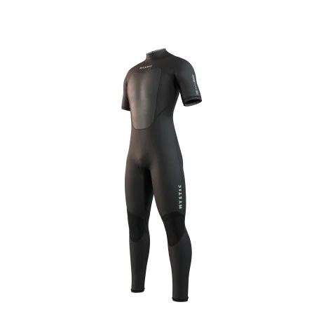 3 mmMystic Brand Combinaison ShortArm 3/2 BZ Flatlock – Noir 2025