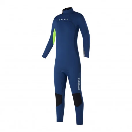 3 mmMystic Star Fullsuit 3/2 Bzip Flatlock Junior – Night Blue 2024