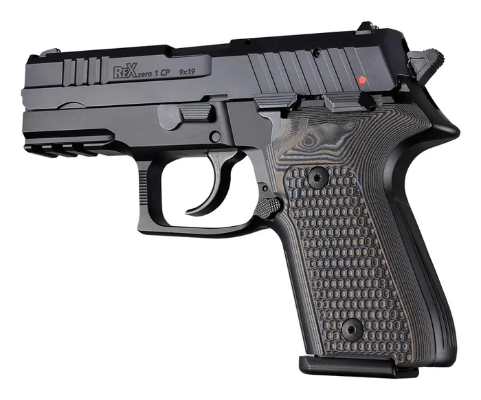 93127 – Hogue plaquettes Rex Zero 1 Compact Piranha G10 G-Mascus Black/Grey