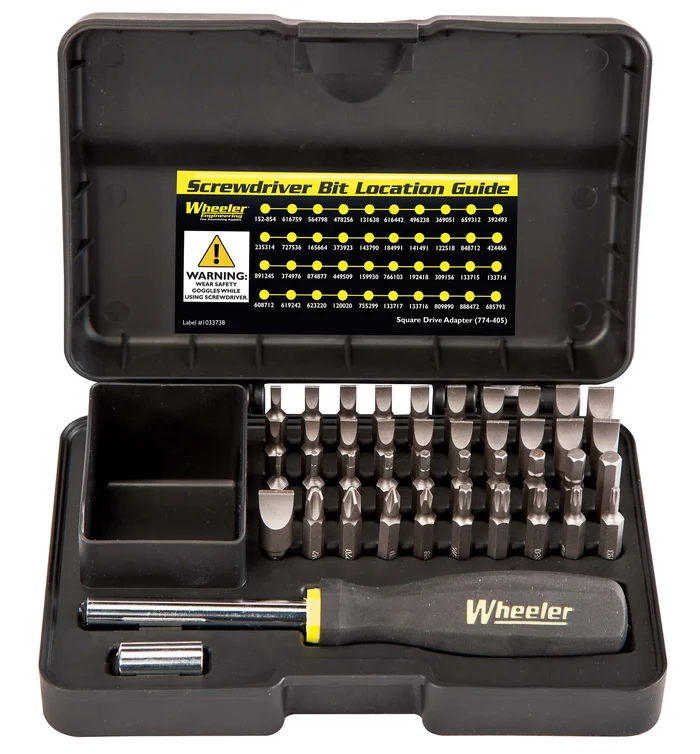 954621 – Wheeler Professional Gunsmithing Screwdriver Set, 43pc