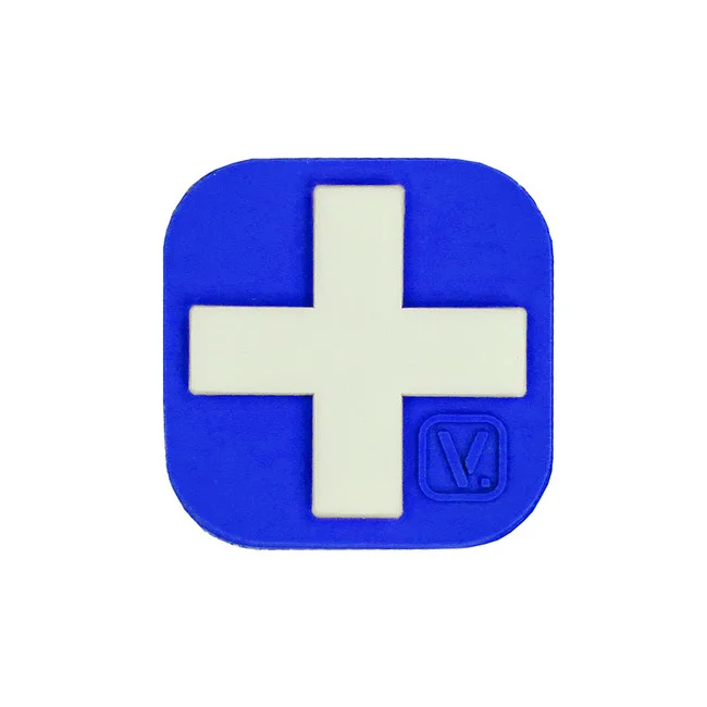 9ZMDCR-100-BLU-GITD – VANQUEST Medical Cross 1″ « Super-Lumen » Glow-In-The-Dark Patch