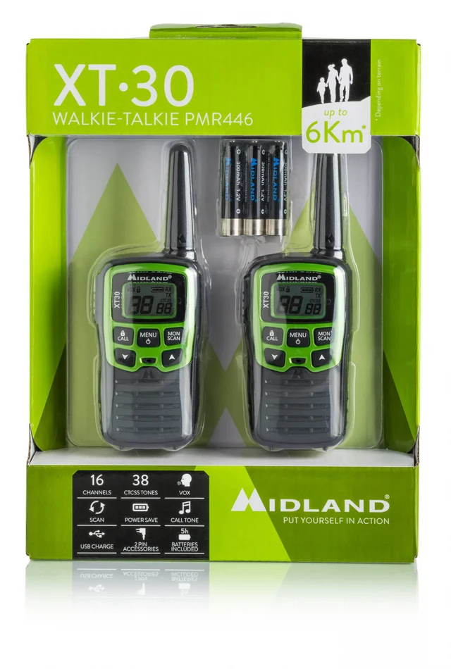 A69197 – MIDLAND XT-30 PAIRE DE TALKIES WALKIES PMR 446