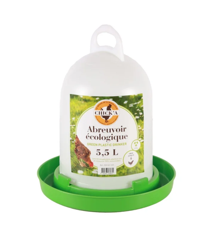 Abreuvoir volaille ligne verte 5.5 l