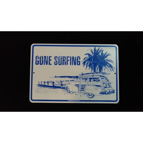 Accessoires SurfSurfpistols plaque déco metal gone surfing
