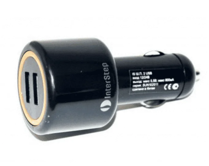Adaptateur allume-cigare prise double pour cordon de chargement USB