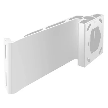 Adaptateur de plaque jack Minn Kota S86 blanc pour aileron Raptor tribord, recul de 8&Prime;, élévation de 6&Prime;