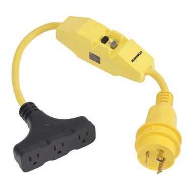 Adaptateur Marinco Dockside 30A vers 15A avec GFI