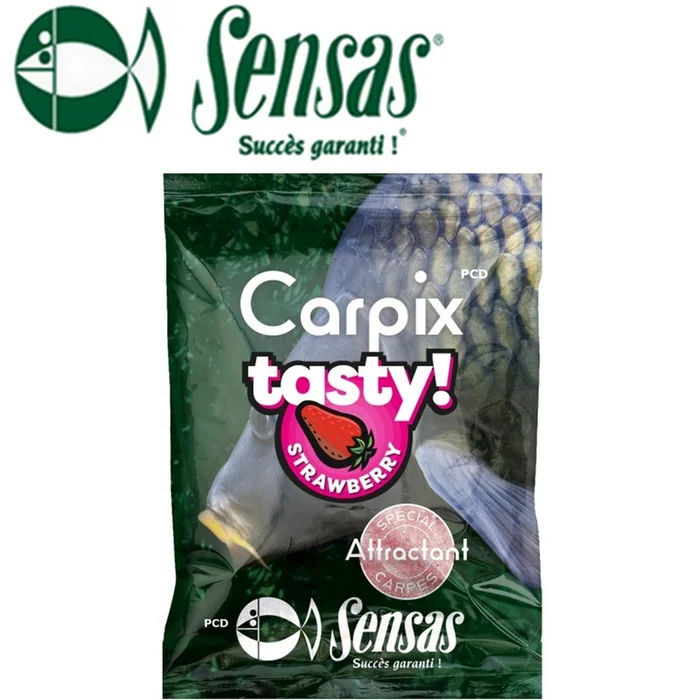 ADDITIF SENSAS CARPIX TASTY STRAWBERRY ROUGE 300G