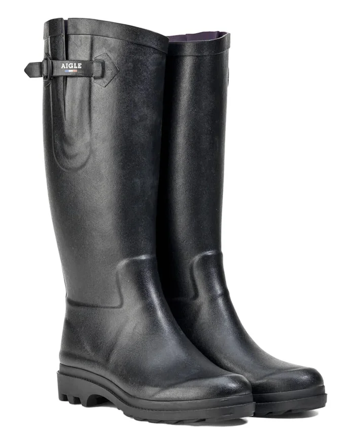 Aigle – Bottes de pluie Femme boyfriend Aiglentine 2 Noir