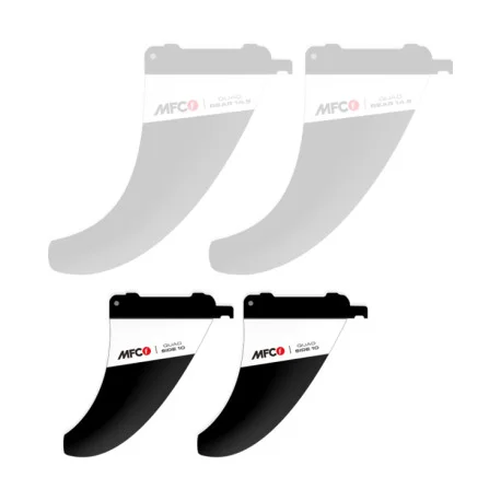 Ailerons Windsurf VagueMaui Fin Quad RTM Sides Front NUUS 9