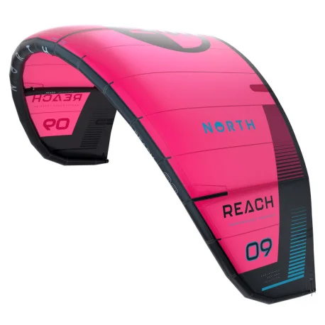 Ailes Kitesurf à BoudinNorth Kiteboarding Reach Kite – Rubine Red 2024