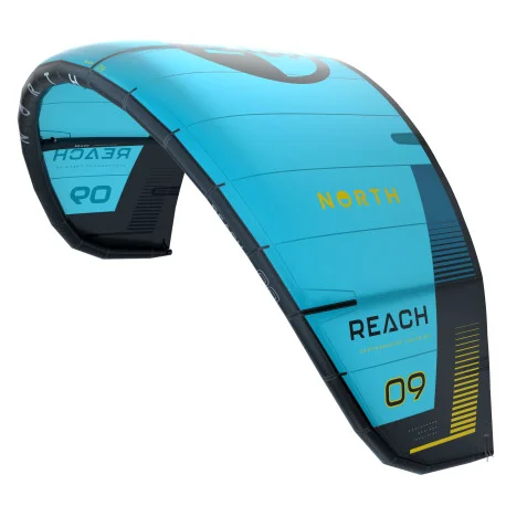 Ailes Kitesurf à BoudinNorth Kiteboarding Reach Kite – Turquoise 2024