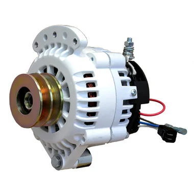 Alternateur Balmar 100 A 12 V 1-2″ Montage sur broche à pied unique Poulie à double gorge avec terre isolée