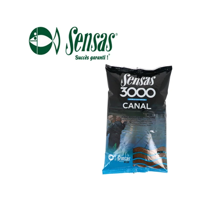 AMORCE SENSAS 3000 CANAL NOIRE FINE MOUTURE 1KG