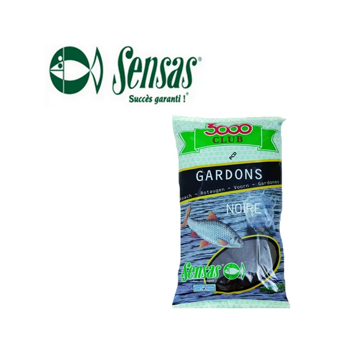 AMORCE SENSAS 3000 CLUB GARDONS NOIRE 1KG