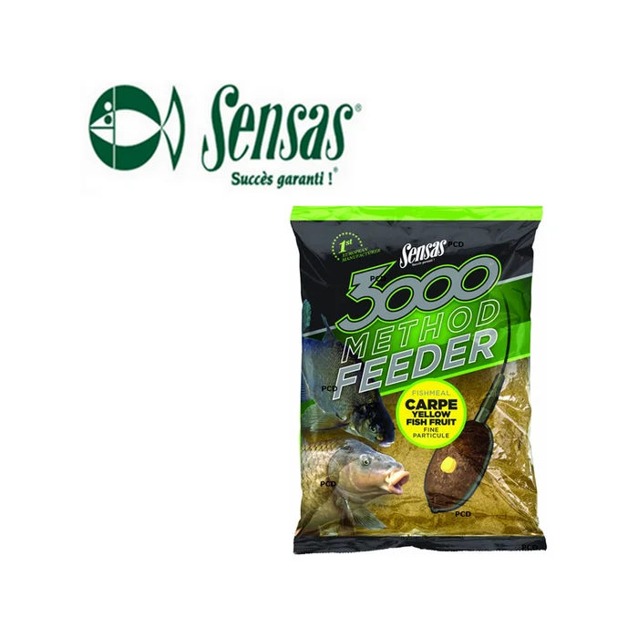 AMORCE SENSAS 3000 METHOD FEEDER CARPE YELLOW 1KG