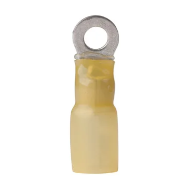 Ancor 12-10 #8 cosse à anneau thermorétractable jaune paquet de 25