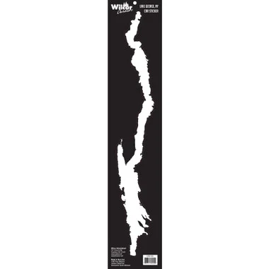Autocollant silhouette du lac George 18″