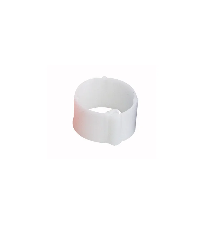 Bague blanche à clips 8 mm par 100