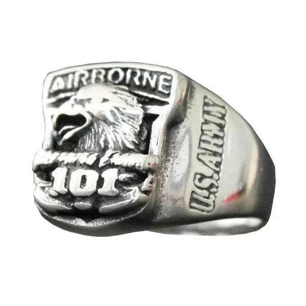 BAGUE MILITAIRE – AIR FORCE (ARGENT)