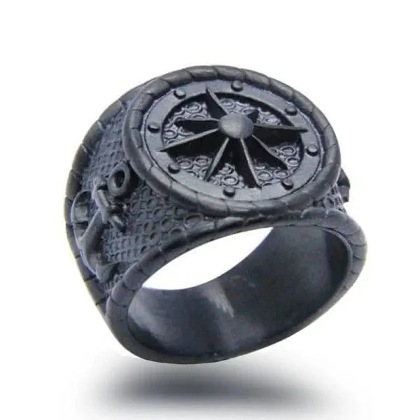 BAGUE MILITAIRE VINTAGE (ARGENT)