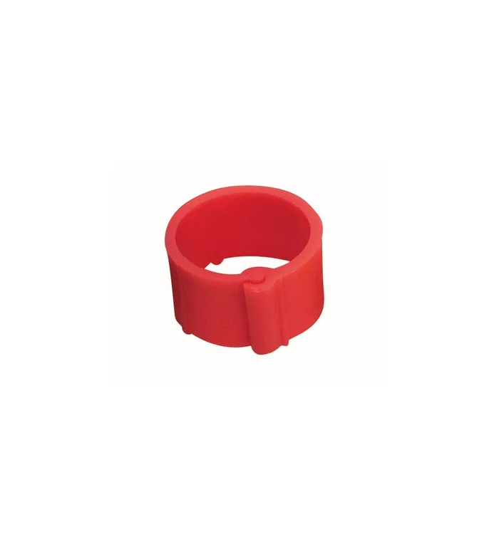 Bague rouge à clips 12 mm par 100