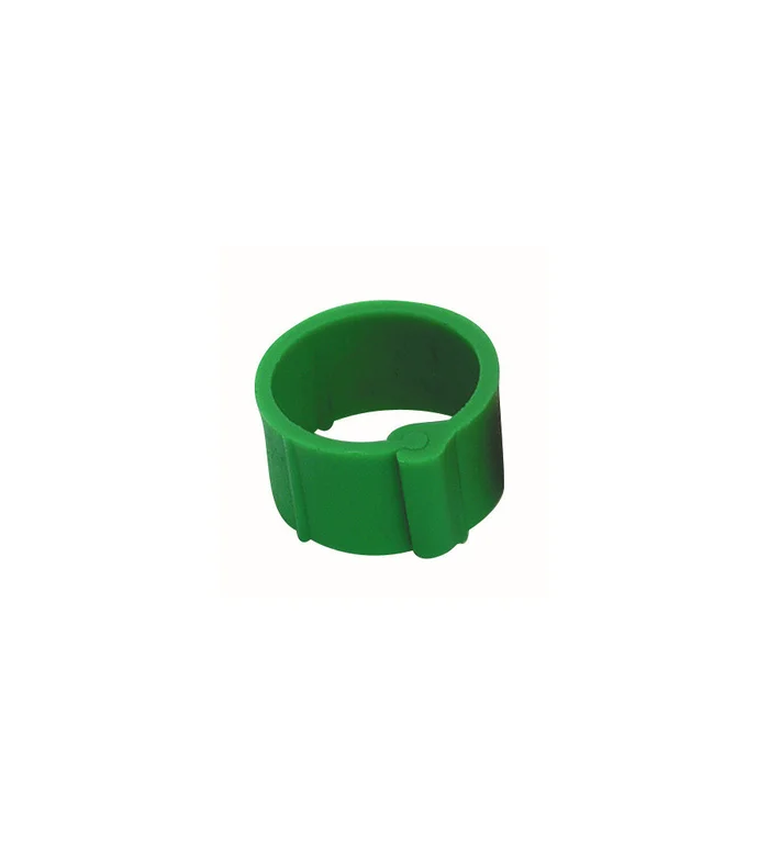 Bague verte à clips 12 mm par 100