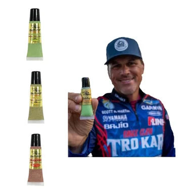 Bait Pop Scott Martin Pro Pack 1 – Bait Pop Chartreuse, Or, Écrevisse – LIVE SONAR INTENSIFIER Sparklscales parfumés Tubes de 0,5 oz