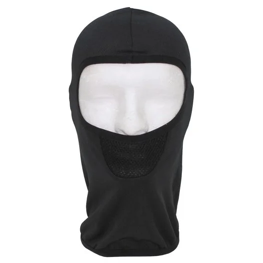 Balaclava / Cagoule 1-trou, « Tactical », Polyester, Noir