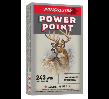 Balles 243WIN Power-point 100 grain WINCHESTER