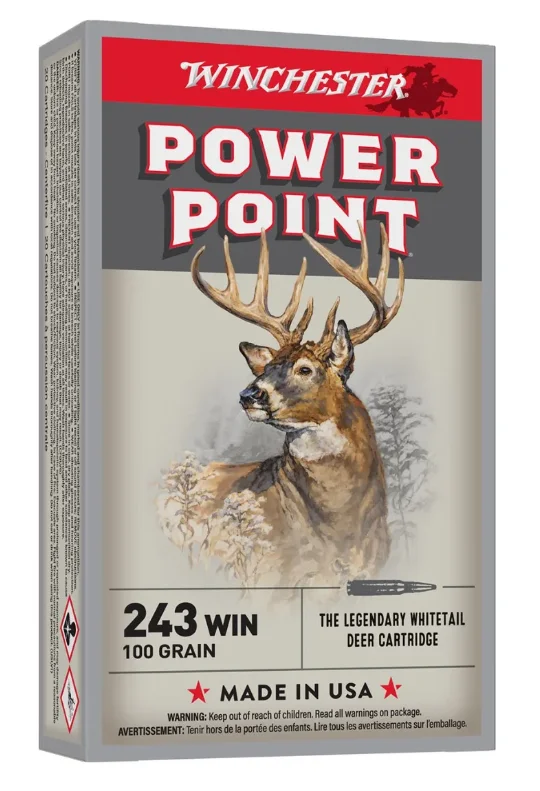 Balles 243WIN Power-point 100 grain WINCHESTER