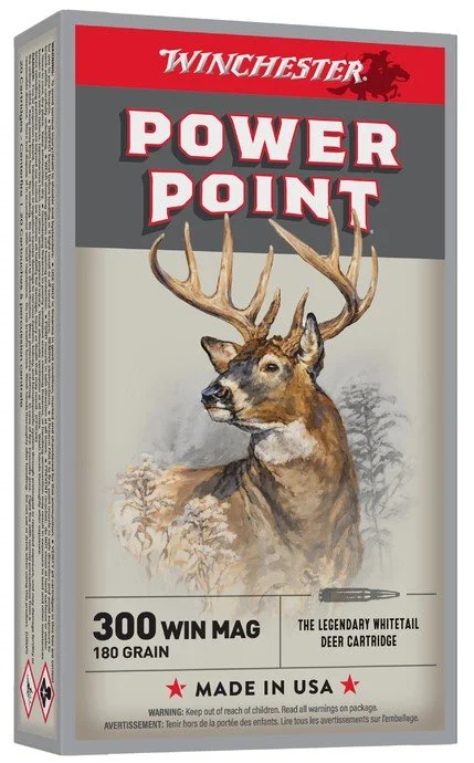 Balles 300WIN MAG Power-point 180 grain WINCHESTER