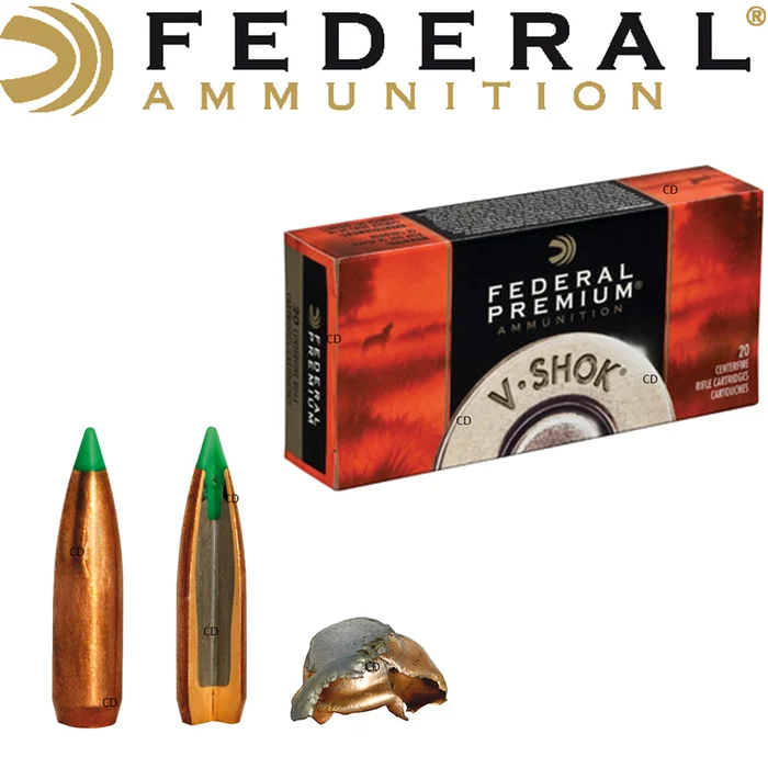 BALLES FEDERAL NOSLER BALLISTIC TIP V-SHOCK 222REM 40 Grains PAR 20