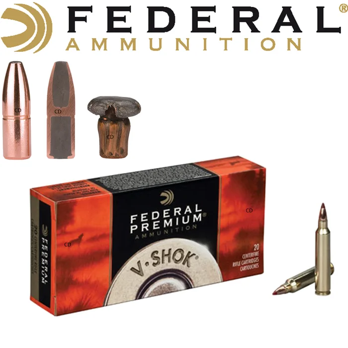 BALLES FEDERAL PREMIUM SWIFT A-FRAME V-SHOK 44 Rem Magnum 280 Grains PAR 20