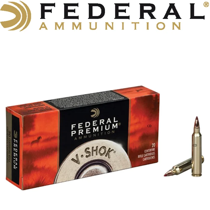 BALLES FEDERAL V-SHOK RIMFIRE 22MAG 30 Grains PAR 50