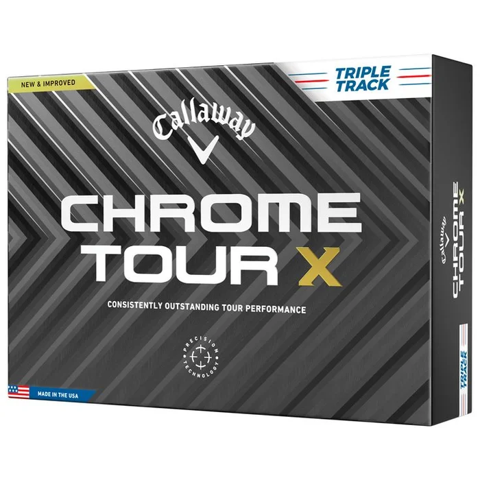 Balles neuves Callaway Golf Chrome Tour X Triple Track White
