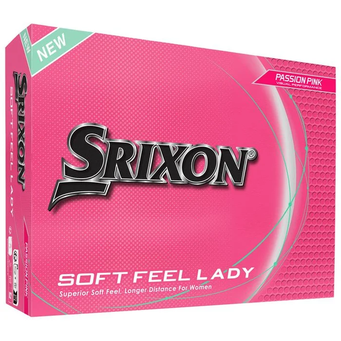 Balles neuves Srixon Soft Feel Lady 9 Passion Pink